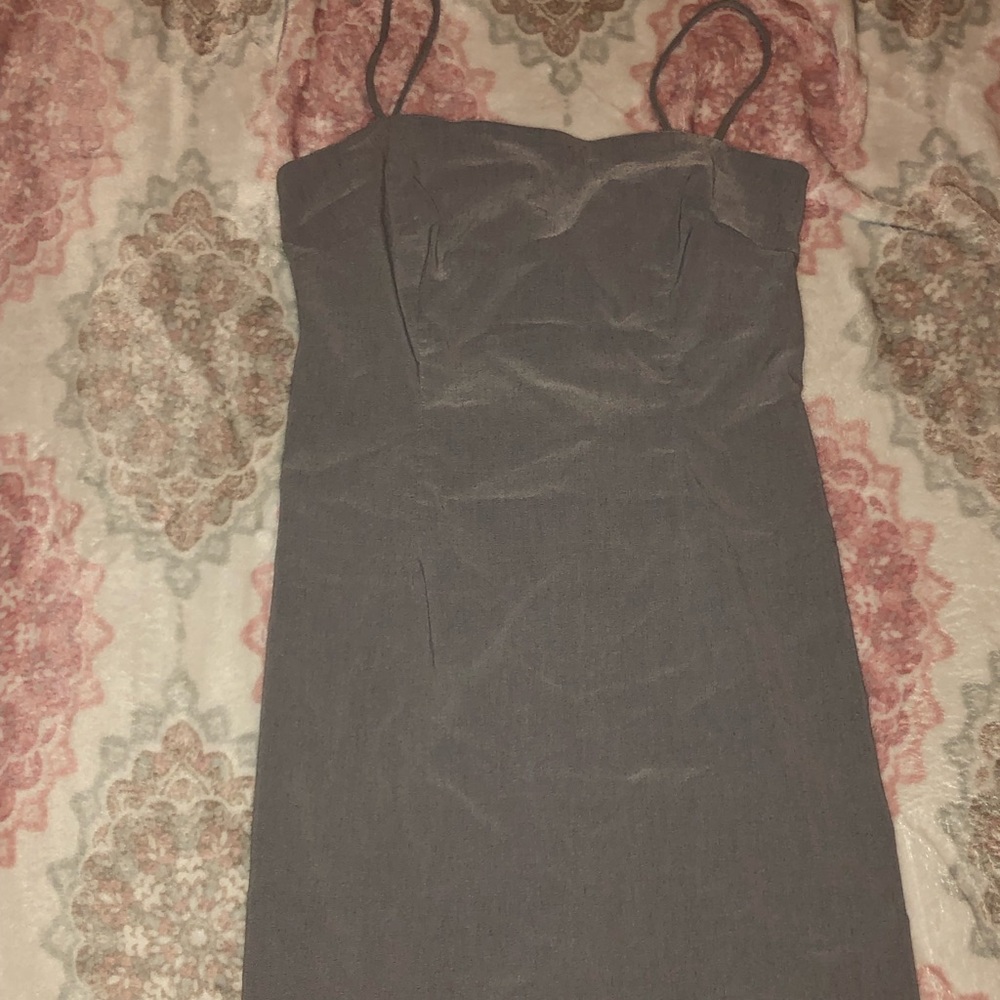 Gray mini dress